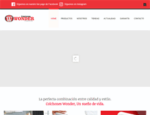 Tablet Screenshot of colchoneswonder.com